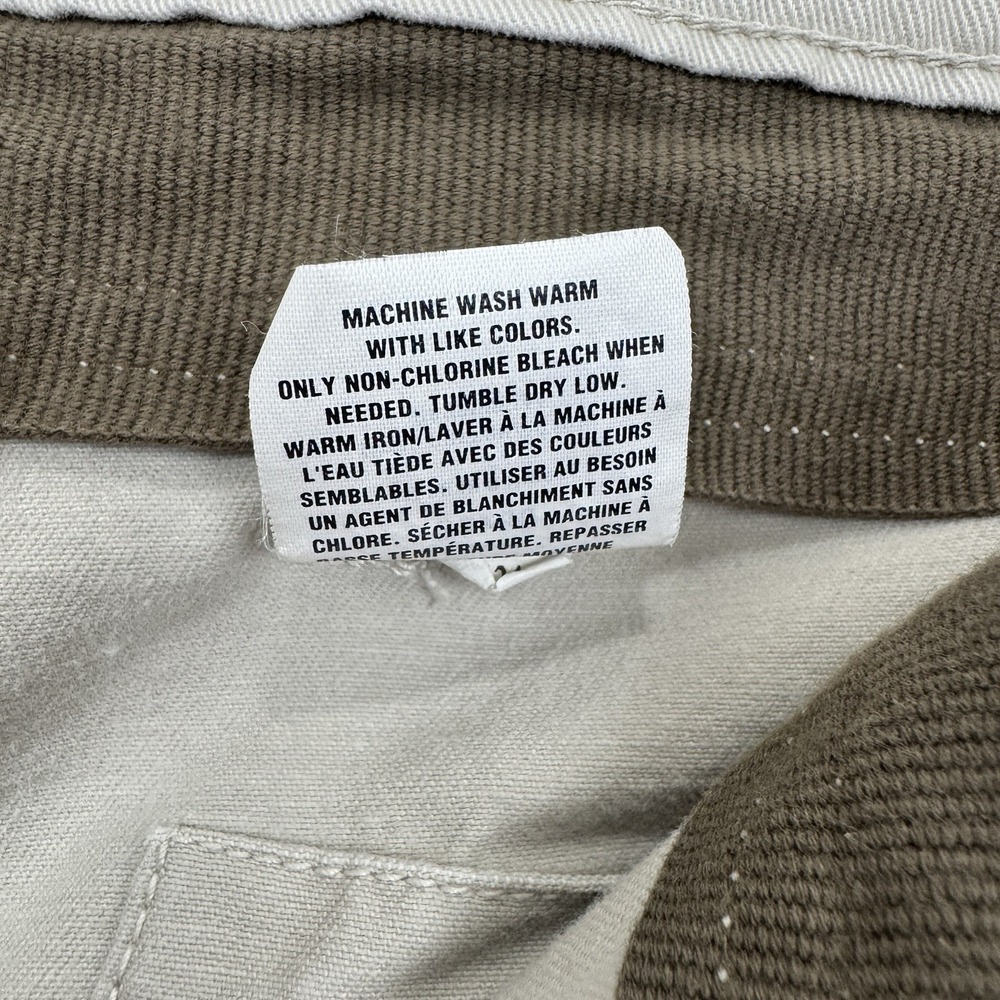 Vintage Y2K GAP Pants Mens 38x30 Beige Khaki Cargo Loose Baggy Wide Skate 2000s - Picture 12 of 16